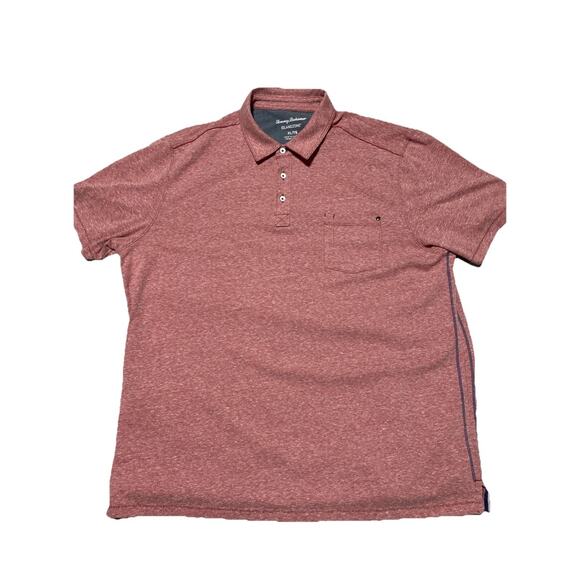 Tommy Bahama Shirt Mens Extra Large Red Island Zone Rivet Beach Tropical XL - Picture 1 of 9